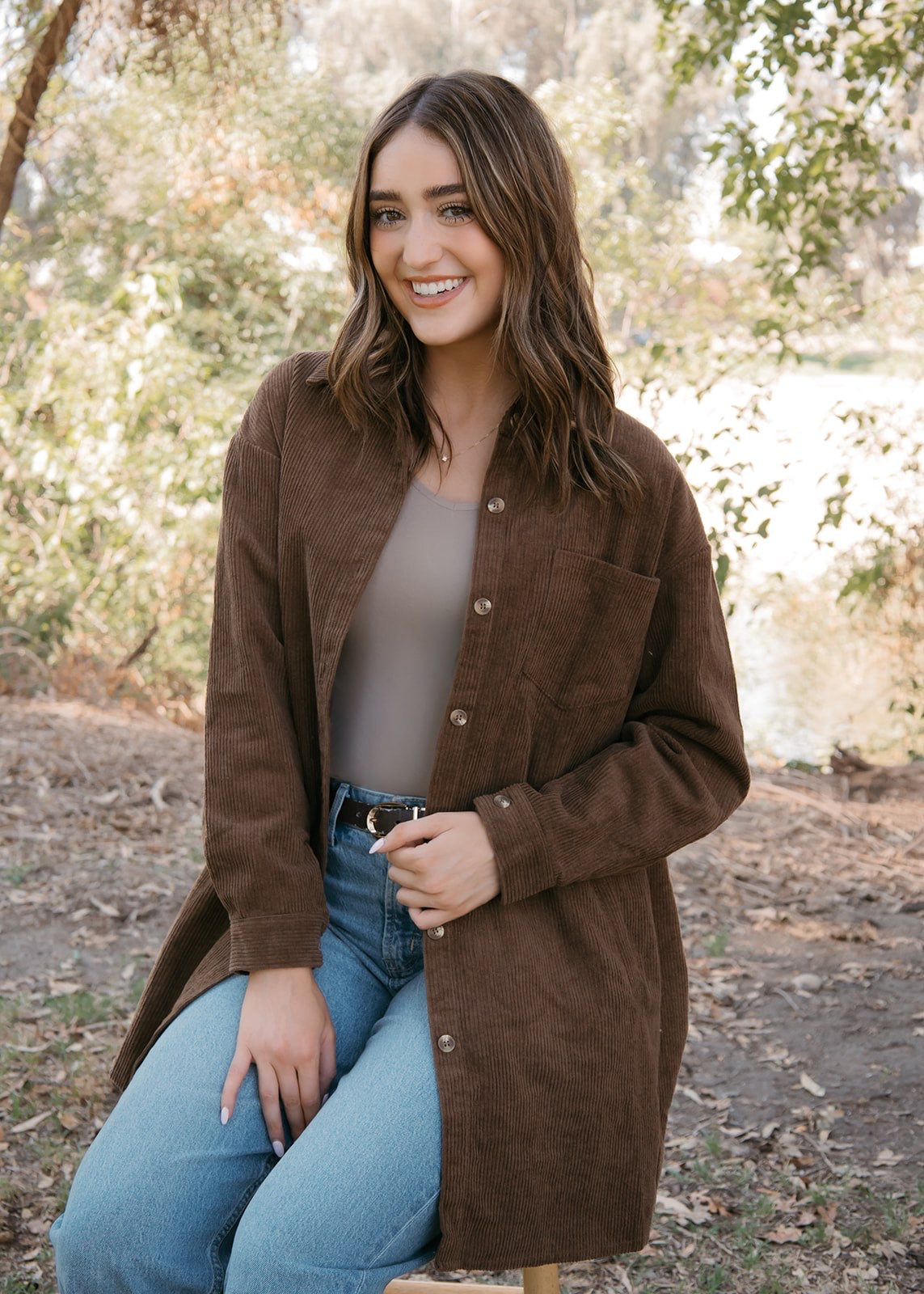 Driftwood Corduroy Shacket