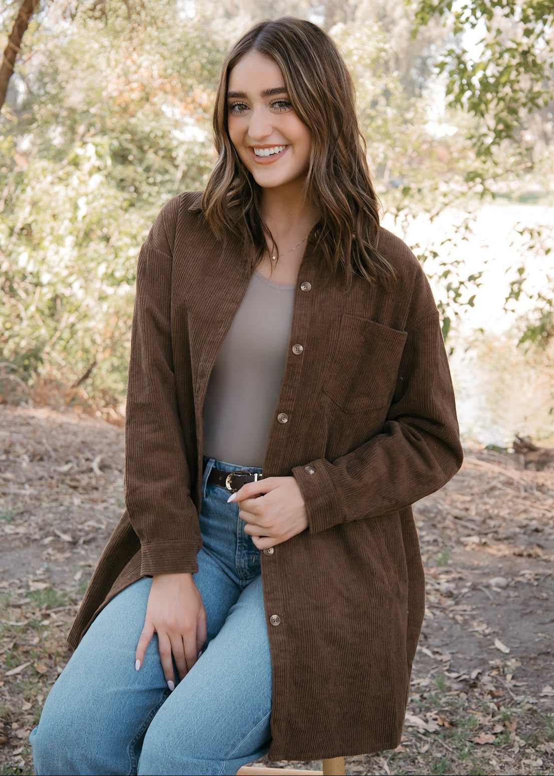 Driftwood Corduroy Shacket