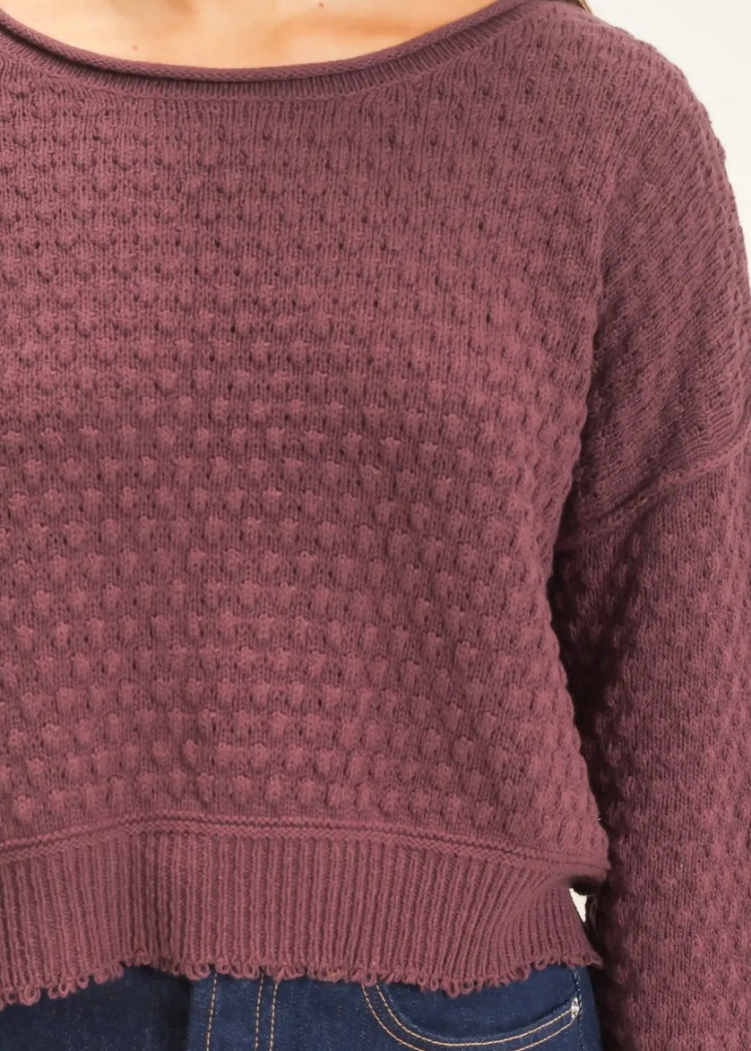Mulberry Skies Sweater