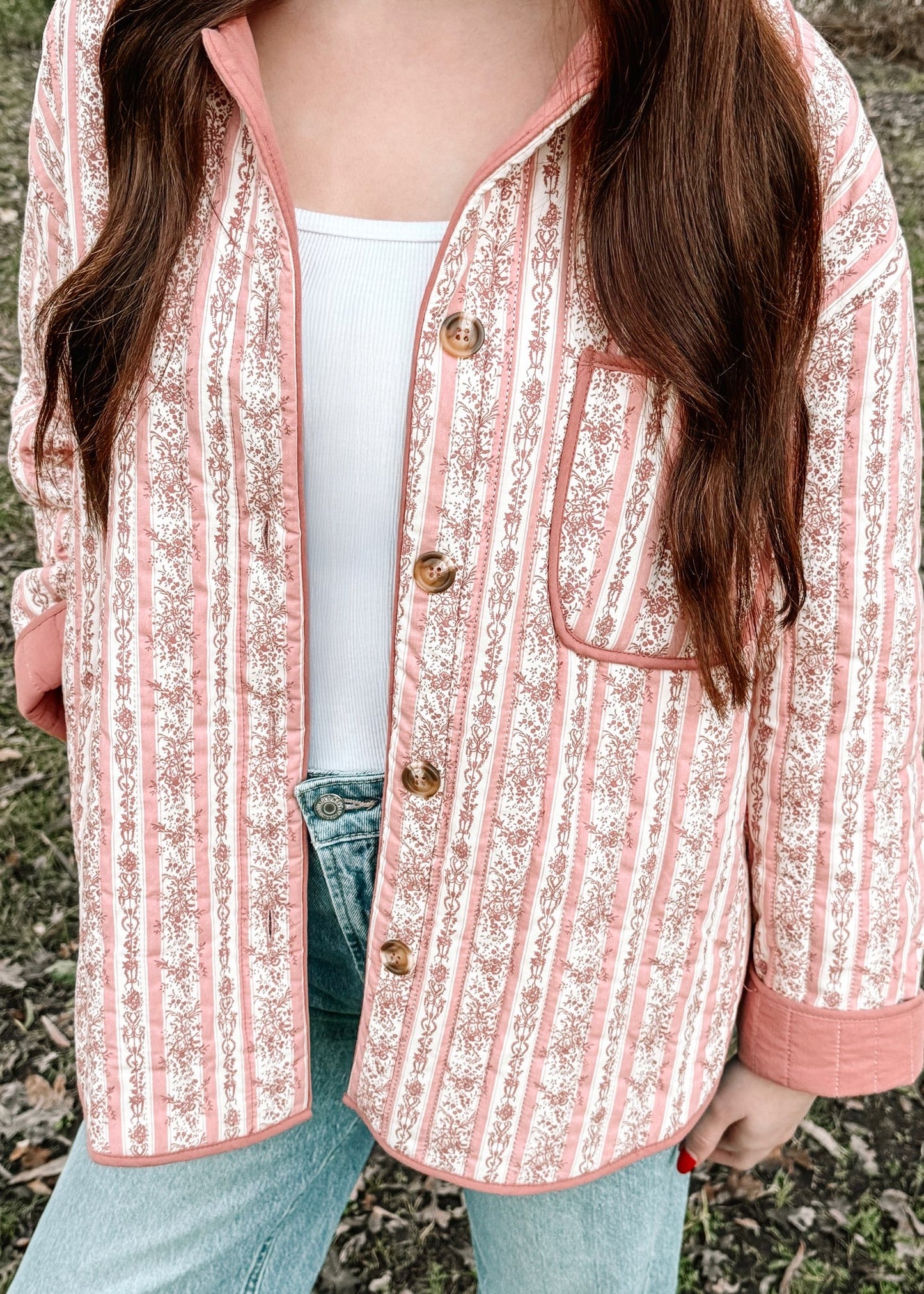 Pretty in Pink Quilted Jacket