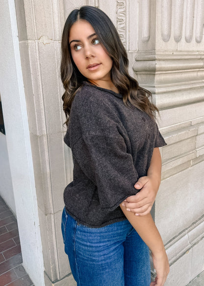 Brown Sugar Button-Up Cardigan
