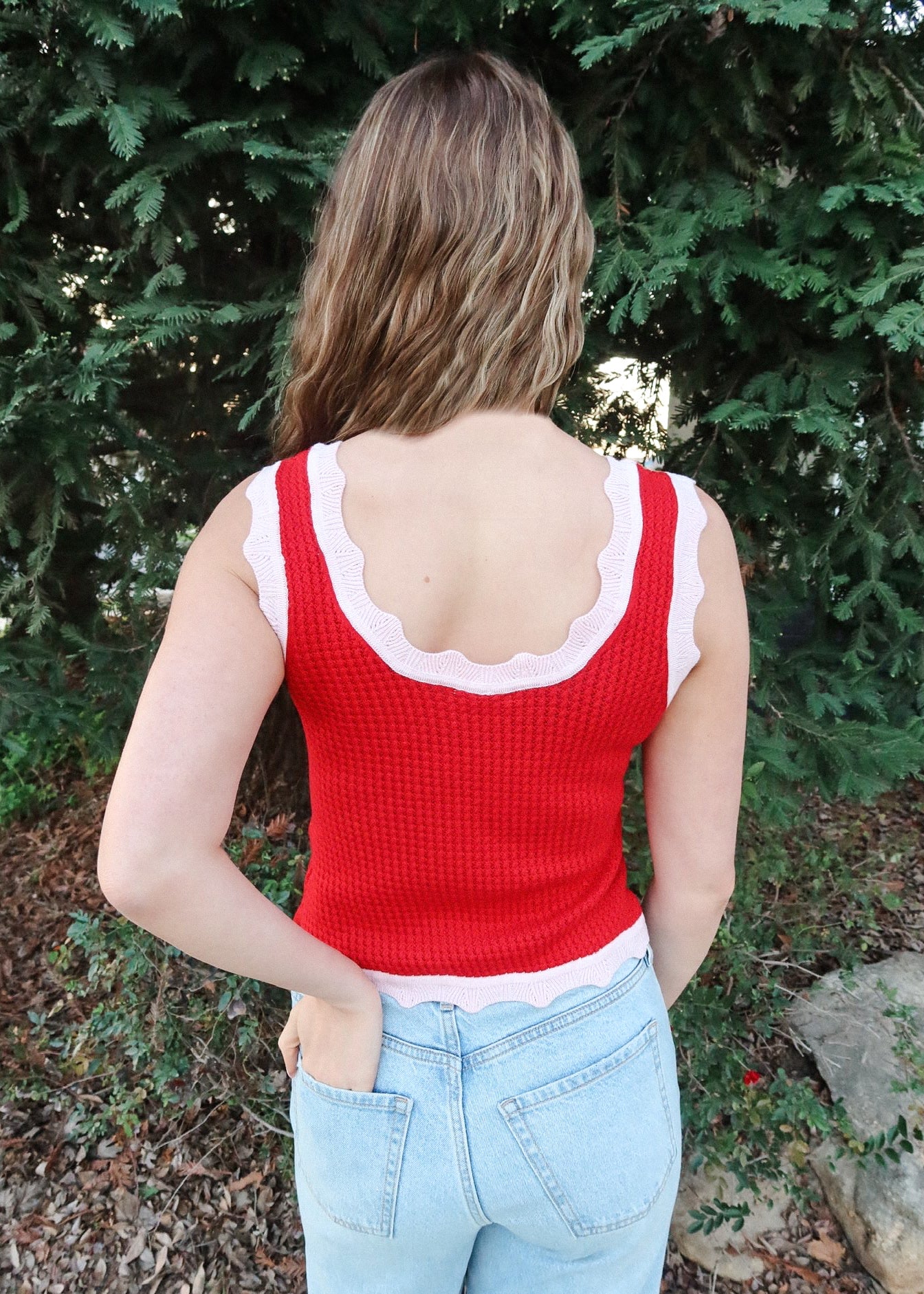 Sweetheart Waffle Tank