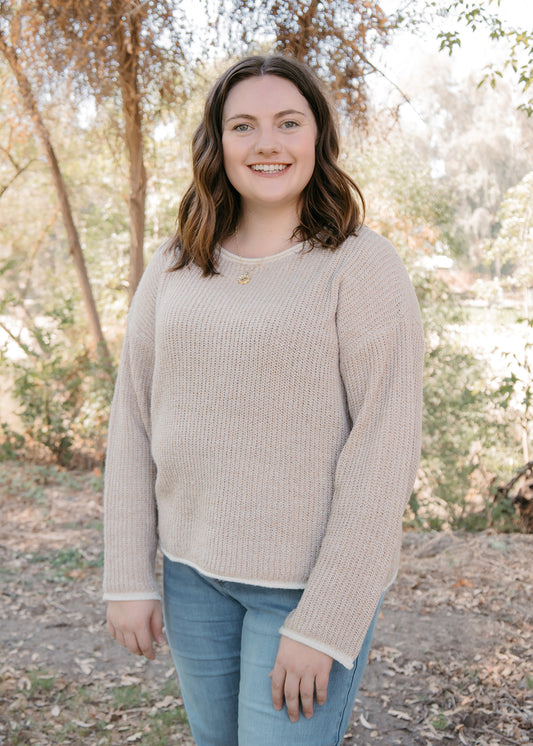 Almond Breeze Knitted Sweater