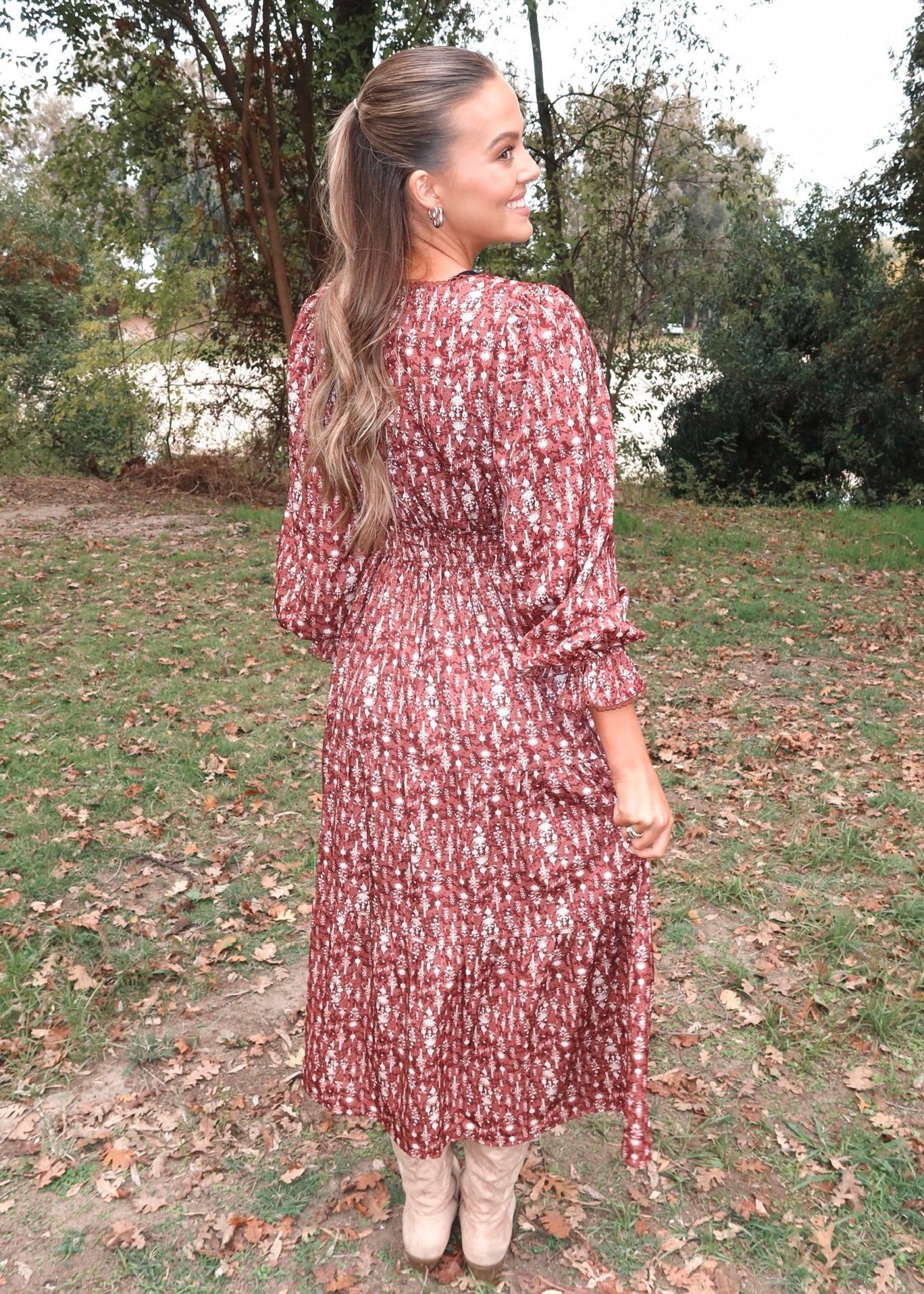 Mahogany Lane Midi Dress