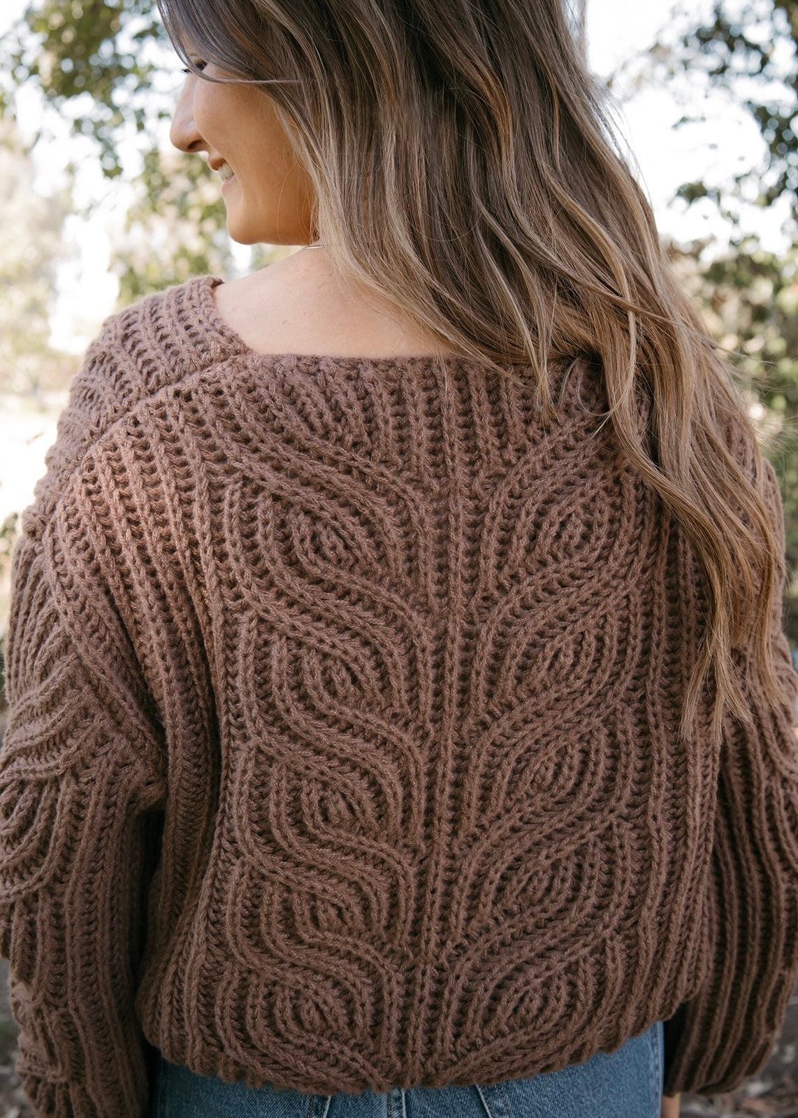 Chestnut Charm Knitted Sweater