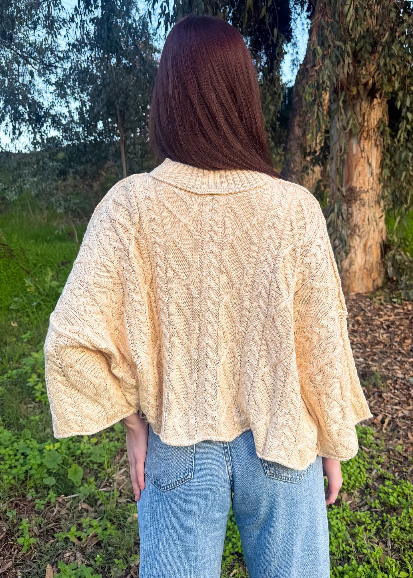 Get Cozy Cable Knit Sweater