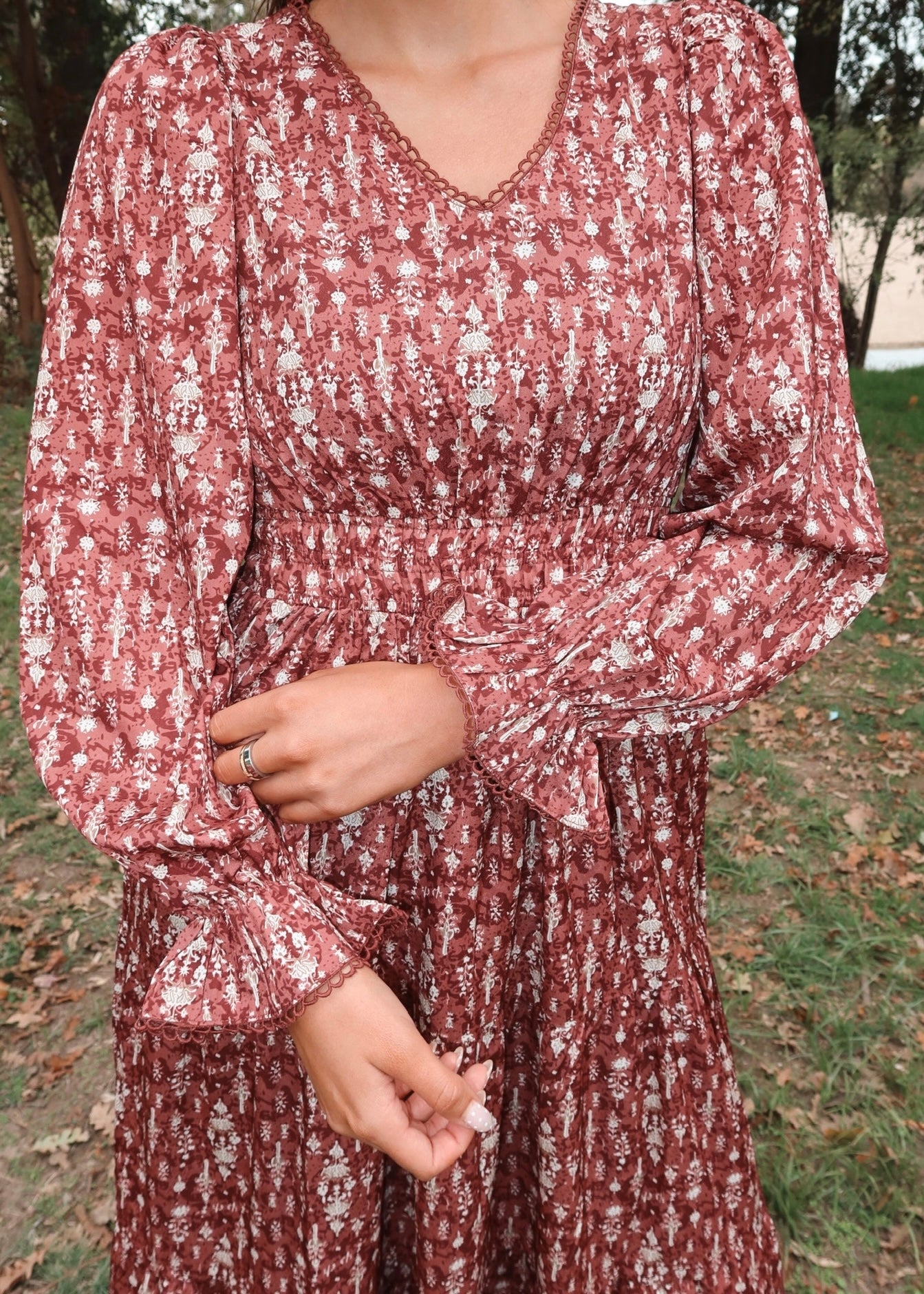 Mahogany Lane Midi Dress