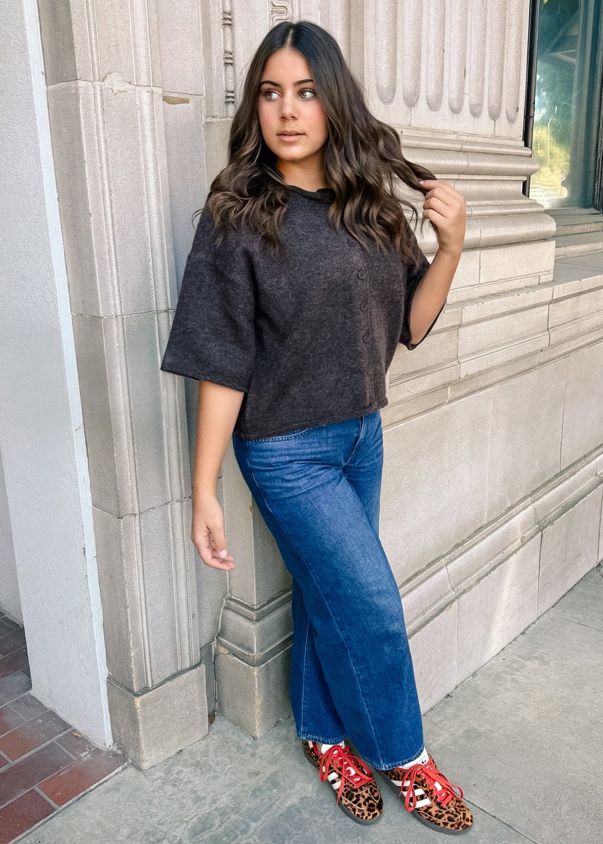 Brown Sugar Button-Up Cardigan