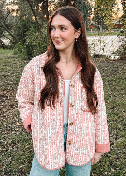 Pretty in Pink Quilted Jacket