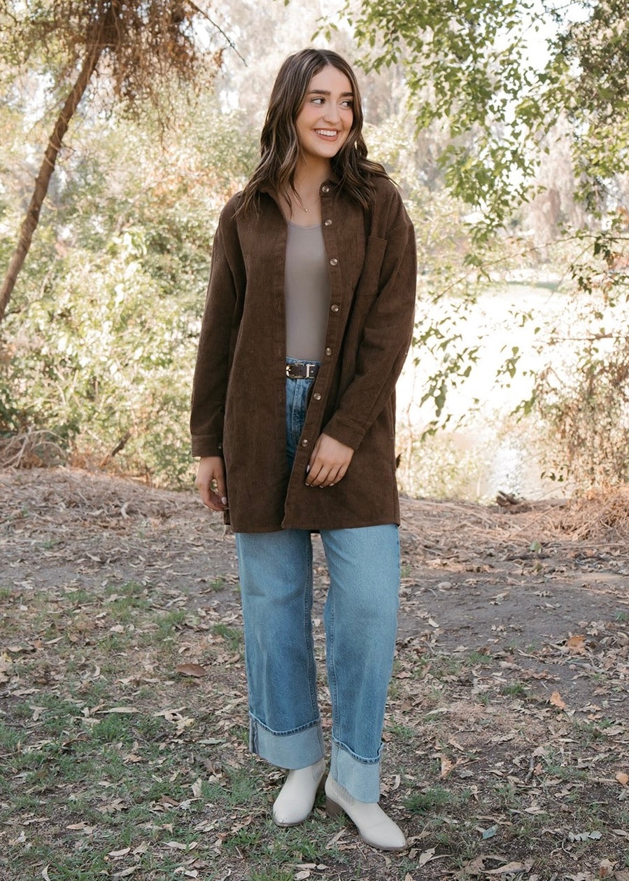 Driftwood Corduroy Shacket