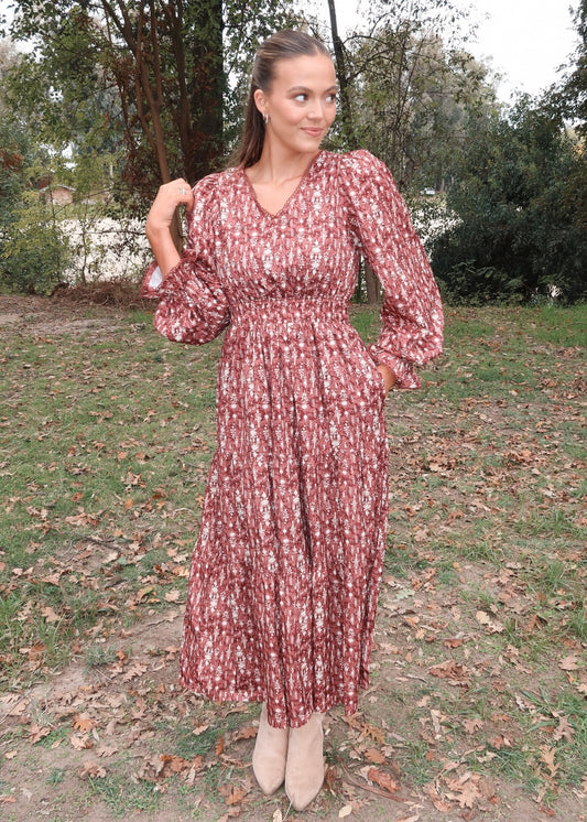Mahogany Lane Midi Dress