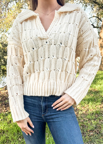 Buttercream Bliss Knitted Sweater