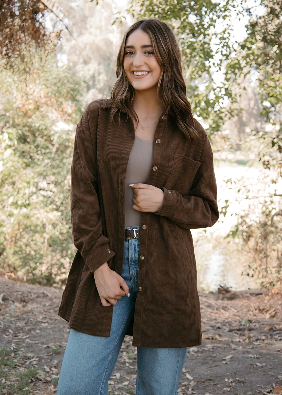 Driftwood Corduroy Shacket