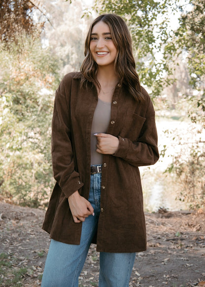 Driftwood Corduroy Shacket
