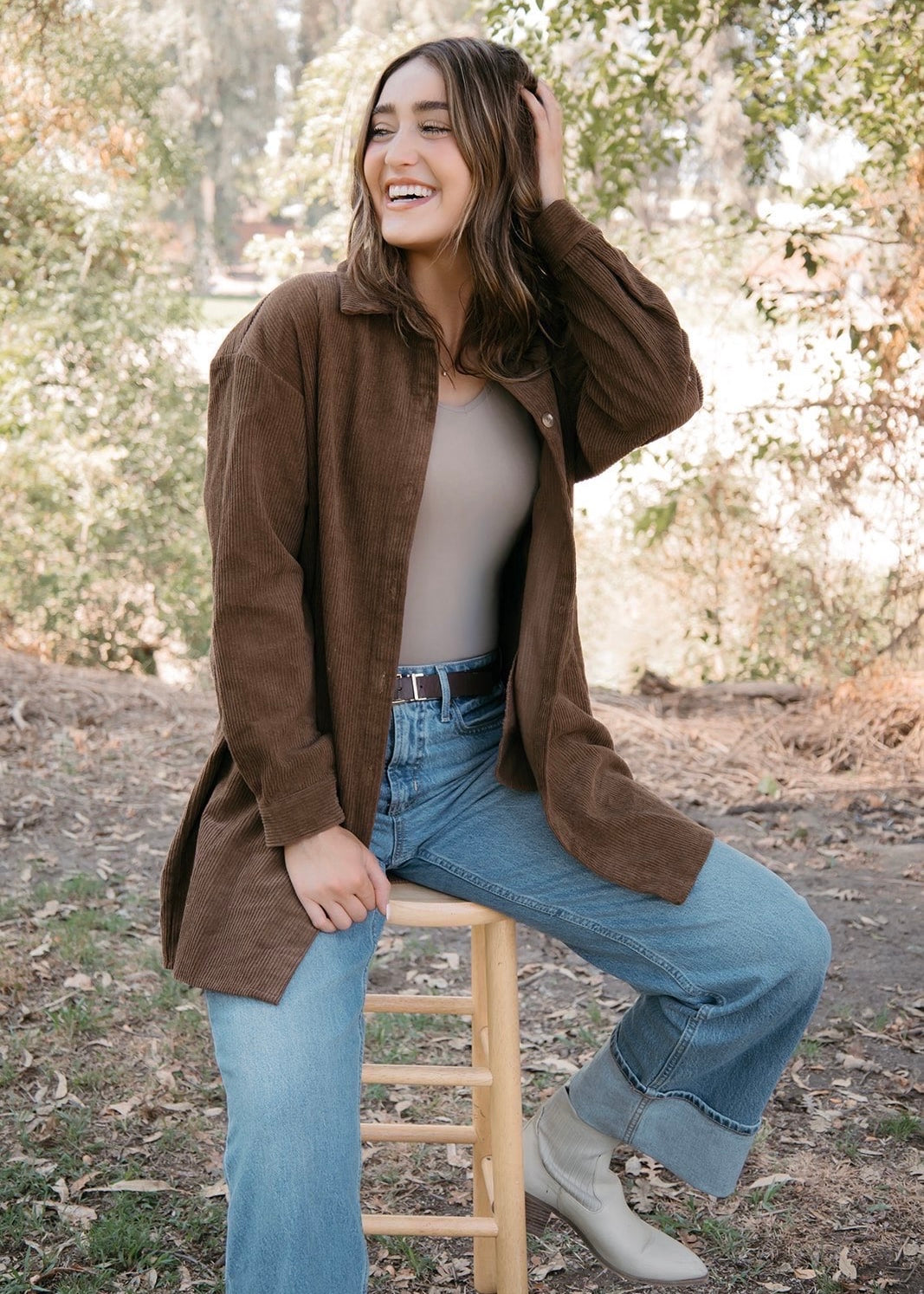 Driftwood Corduroy Shacket