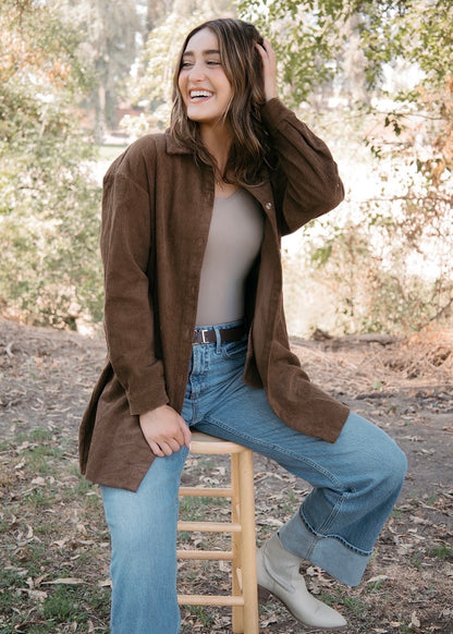 Driftwood Corduroy Shacket