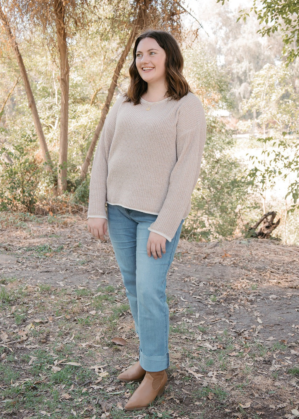 Almond Breeze Knitted Sweater