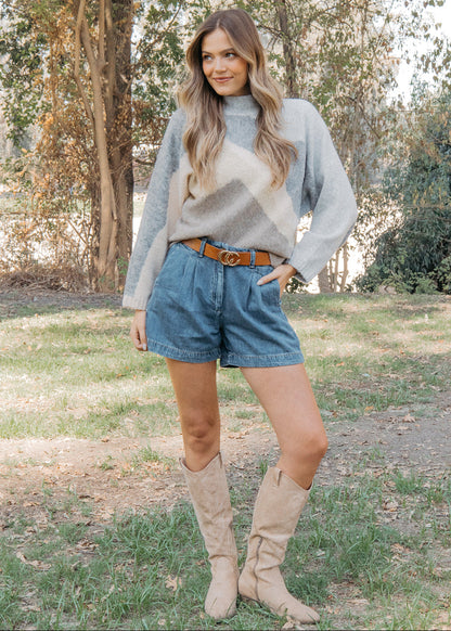 Highland Peak Mock Neck Sweater