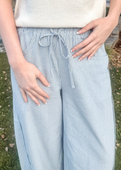 Shoreline Striped Barrel Pants