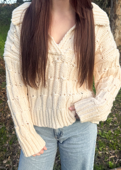 Buttercream Bliss Knitted Sweater