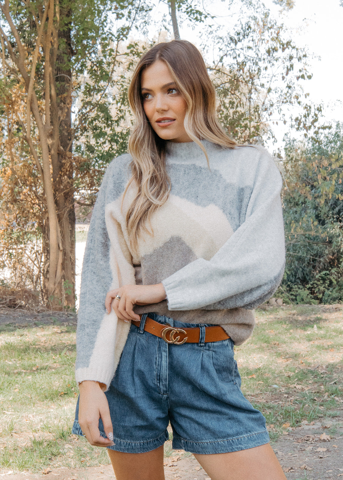 Highland Peak Mock Neck Sweater