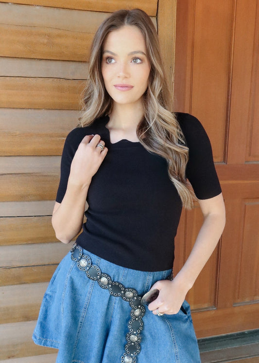 Starlight Scallop Top