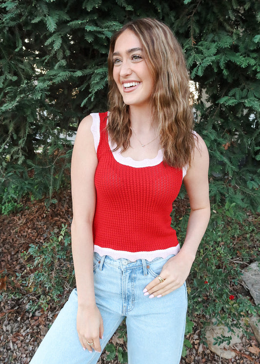 Sweetheart Waffle Tank