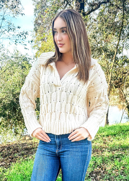 Buttercream Bliss Knitted Sweater