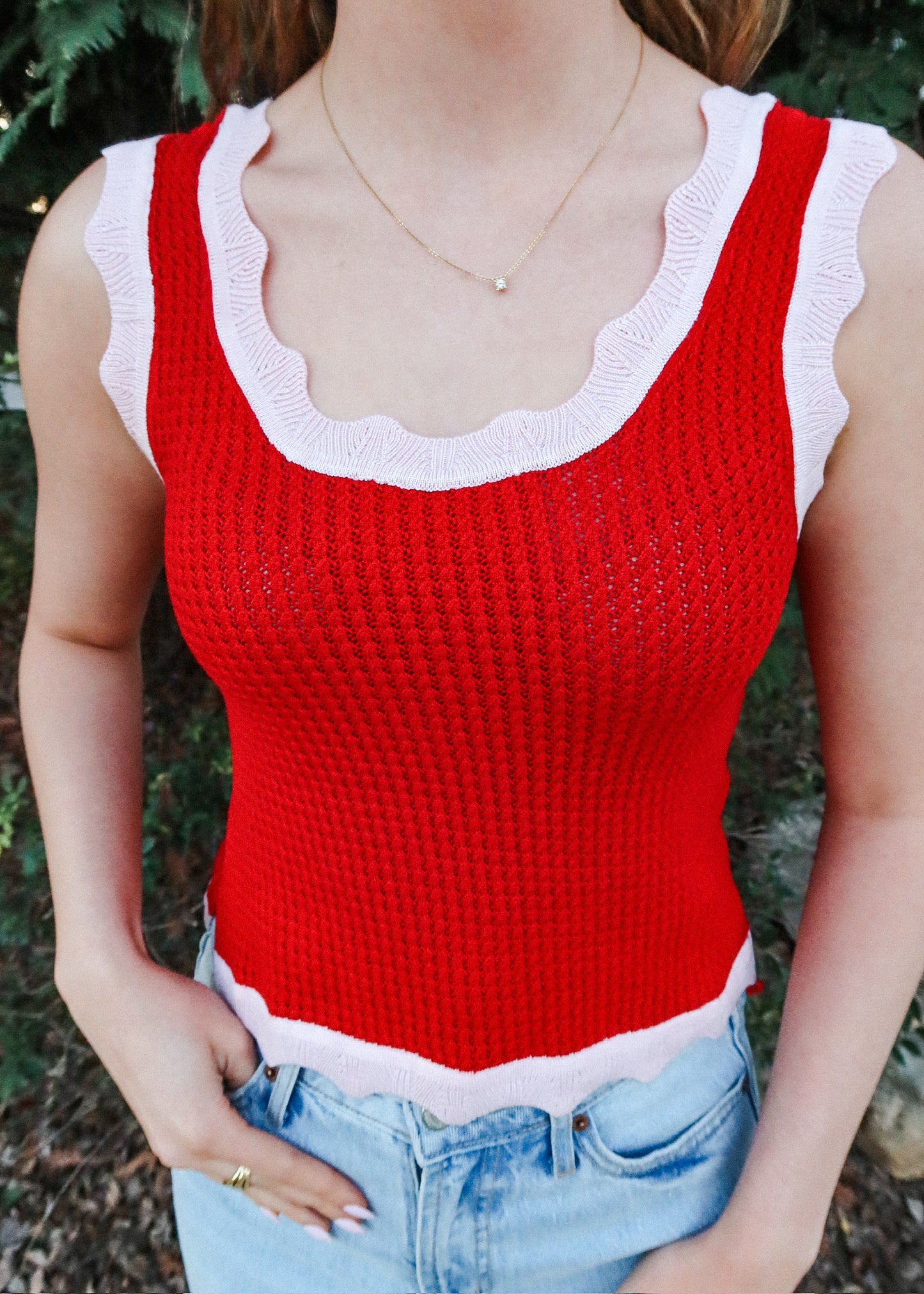 Sweetheart Waffle Tank