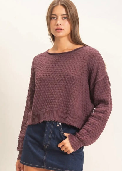 Mulberry Skies Sweater
