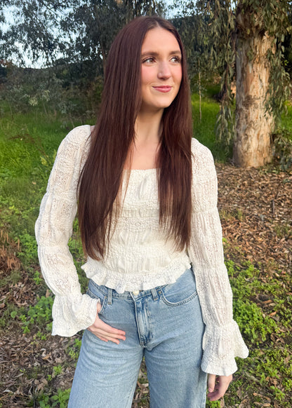 Lottie Eyelet Lace Blouse