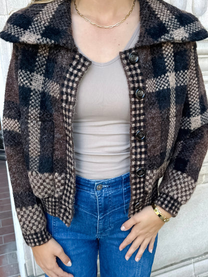 Marlowe Plaid Sweater