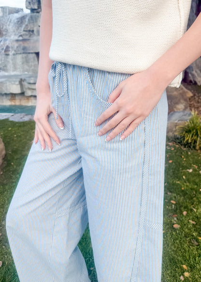 Shoreline Striped Barrel Pants