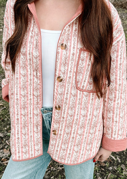 Pretty in Pink Quilted Jacket
