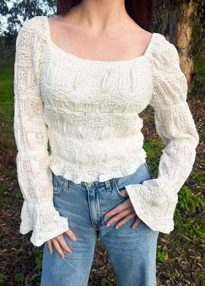 Lottie Eyelet Lace Blouse