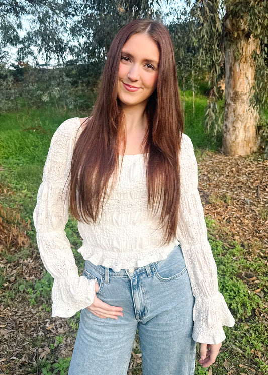 Lottie Eyelet Lace Blouse