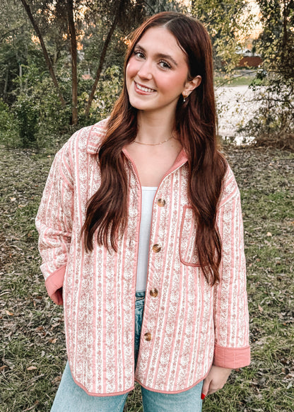Pretty in Pink Quilted Jacket