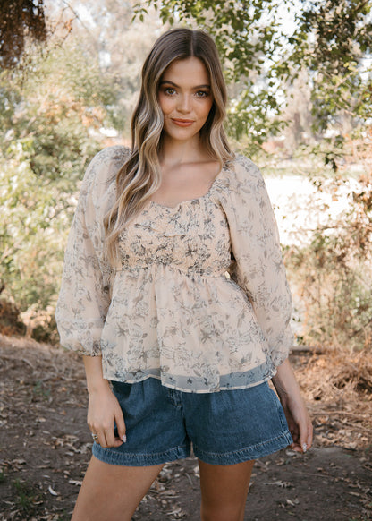 Celeste Smocked Blouse