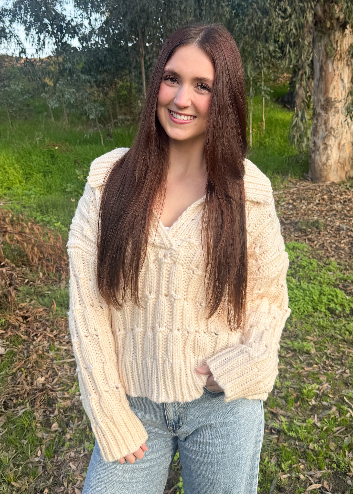 Buttercream Bliss Knitted Sweater