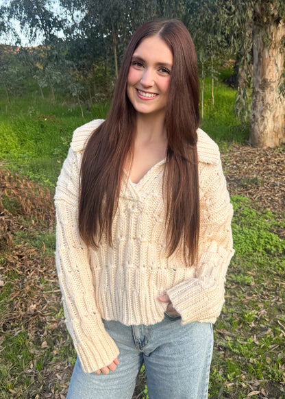Buttercream Bliss Knitted Sweater