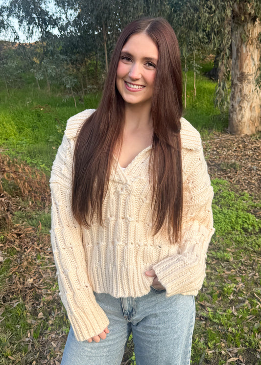 Buttercream Bliss Knitted Sweater
