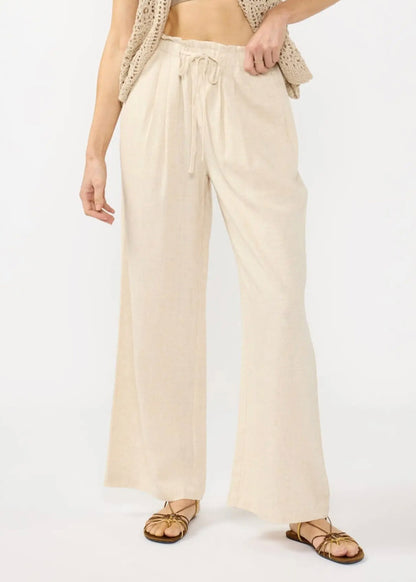Layla Linen-Blend Pants